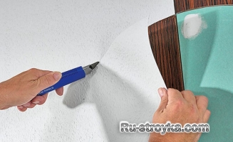 Декорирование стены при помощи ламинированной панели, гипсокартона и обоев. Декорирование стены при помощи ламинированной панели, гипсокартона и обоев.