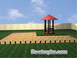 Площадка из кирпича Площадка из кирпича