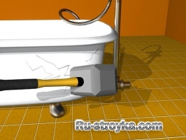 Демонтаж чугунной ванны самостоятельно Демонтаж чугунной ванны самостоятельно