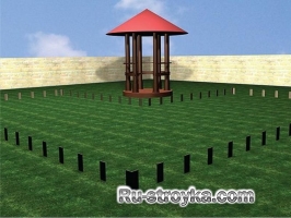 Площадка из кирпича Площадка из кирпича