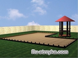 Площадка из кирпича Площадка из кирпича