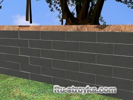 Как построить подпорную стенку из блоков. Как построить подпорную стенку из блоков.