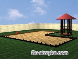 Площадка из кирпича Площадка из кирпича