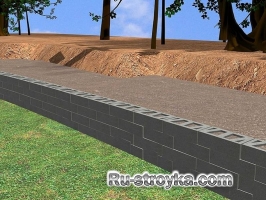 Как построить подпорную стенку из блоков. Как построить подпорную стенку из блоков.