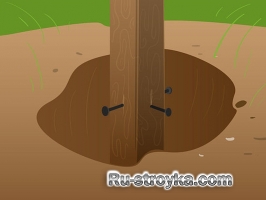 Удаление деревянных столбов Удаление деревянных столбов