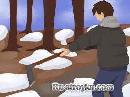 Очистка тротуара от льда Очистка тротуара от льда