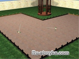 Площадка из кирпича Площадка из кирпича