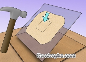 Как сделать ровное отверстие в стекле молотком Как сделать ровное отверстие в стекле молотком