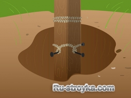 Удаление деревянных столбов Удаление деревянных столбов