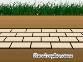 Брусчатка с травой Брусчатка с травой