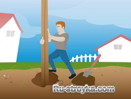 Удаление деревянных столбов Удаление деревянных столбов