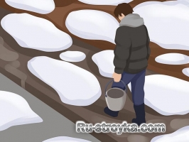 Очистка тротуара от льда Очистка тротуара от льда