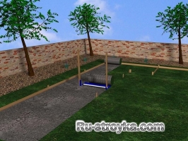 Как сделать бетонную дорогу изогнутого вида.