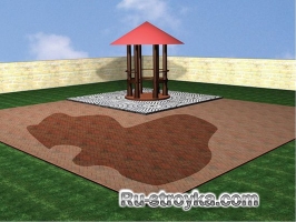 Площадка из кирпича Площадка из кирпича