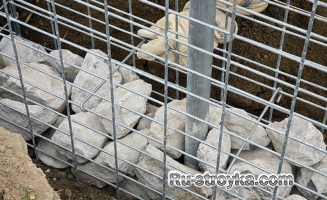 Стена из габионов. Стена из габионов.