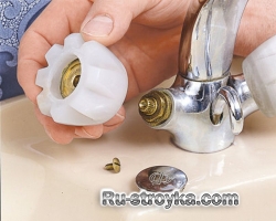 Кран: замена резиновой прокладки. Кран: замена резиновой прокладки.