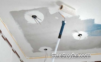 Ванная комната – потолок из ЦСП Ванная комната – потолок из ЦСП