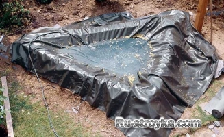 Изготовление декоративного пруда из природного камня. Изготовление декоративного пруда из природного камня.
