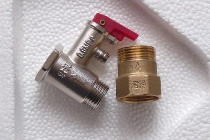 Предохранительный клапан для бойлера: устройство конструкции, принцип работы и правила монтажа