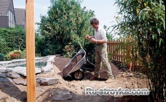 Изготовление декоративного пруда из природного камня. Изготовление декоративного пруда из природного камня.