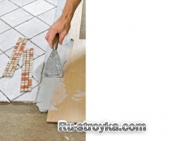 Сочетание керамической плитки с паркетом. Сочетание керамической плитки с паркетом.