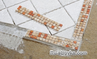 Сочетание керамической плитки с паркетом. Сочетание керамической плитки с паркетом.