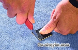 Ремонт коврового покрытия. Ремонт коврового покрытия.