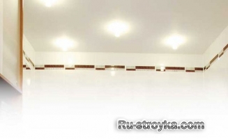 Ванная комната – потолок из ЦСП Ванная комната – потолок из ЦСП