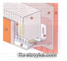 Конструкция узлов системы утепления. Конструкция узлов системы утепления.