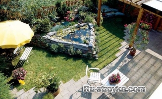 Изготовление декоративного пруда из природного камня. Изготовление декоративного пруда из природного камня.