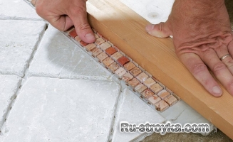 Сочетание керамической плитки с паркетом. Сочетание керамической плитки с паркетом.