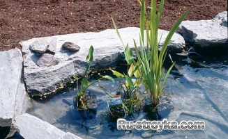 Изготовление декоративного пруда из природного камня. Изготовление декоративного пруда из природного камня.