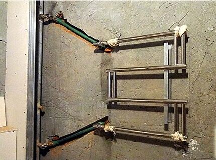 Как выполняется замена полотенцесушителя в ванной по правилам Как выполняется замена полотенцесушителя в ванной по правилам