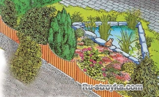 Изготовление декоративного пруда из природного камня. Изготовление декоративного пруда из природного камня.