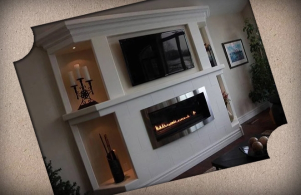 Декоративный камин из гипсокартона своими руками: инструкция по изготовлению с фотографиями