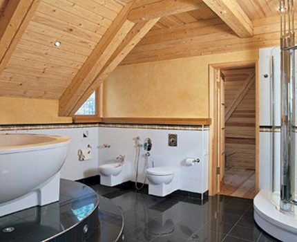 Ванная комната в деревянном доме: правила обустройства и особенности отделки