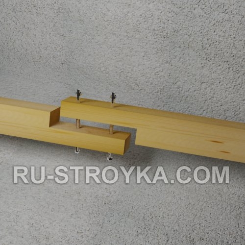 Соединяем мауэрлат друг с другом Соединяем мауэрлат друг с другом