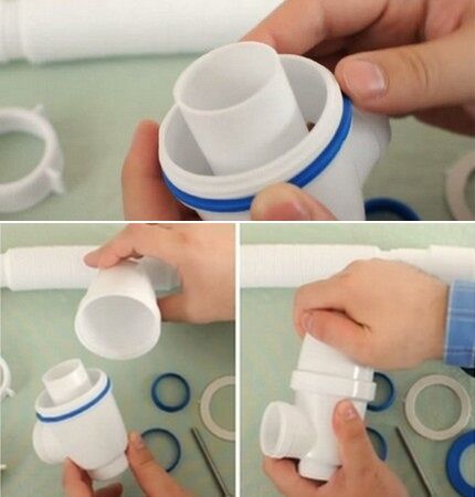 Как собрать слив для раковины: инструктаж по установке слива с переливом Как собрать слив для раковины: инструктаж по установке слива с переливом