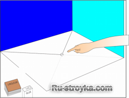 Установка плиточного линолеума. Установка плиточного линолеума.