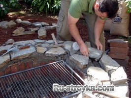 Яма для гриля и шашлыка. Яма для гриля и шашлыка.