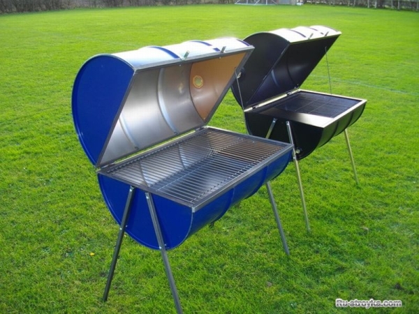 Барбекю из металлической бочки. Барбекю из металлической бочки.