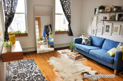 Интерьер однокомнатной квартиры Интерьер однокомнатной квартиры