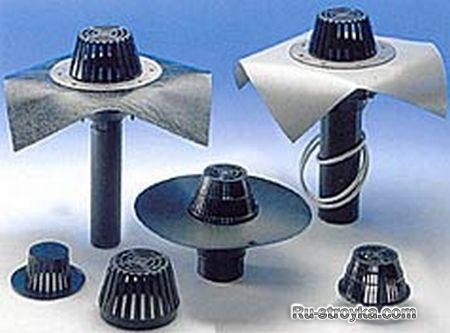 Водостоки для плоских кровель Водостоки для плоских кровель