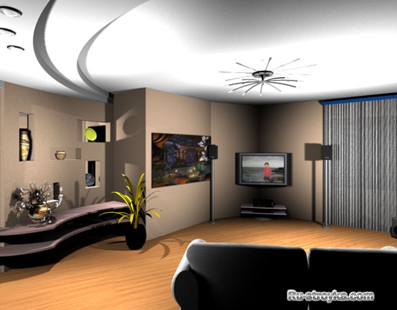 Интерьер однокомнатной квартиры Интерьер однокомнатной квартиры