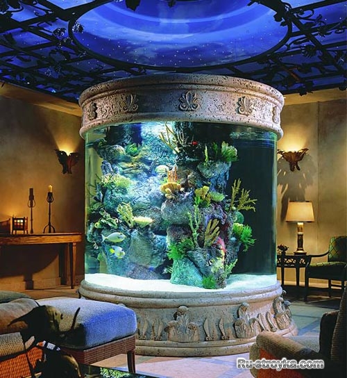 Аквариум в интерьере