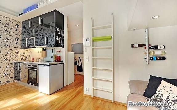 Интерьер однокомнатной квартиры Интерьер однокомнатной квартиры