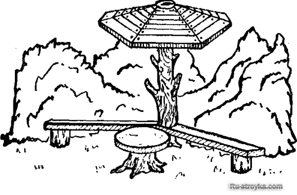 Беседка-грибок Беседка-грибок