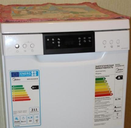 Обзор посудомоечной машины 45 см Midea MFD45S100W: богатый функционал китаянки