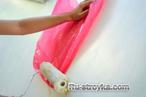 Как сделать текстуру на стене, используя полиэтиленовые пакеты. Как сделать текстуру на стене, используя полиэтиленовые пакеты.