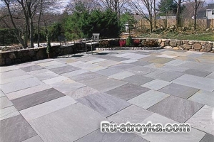 Как сделать площадку из сланца. Как сделать площадку из сланца.